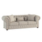 Savonburg Sofa Collection ~ Button Tufted Rolled Arms