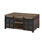 Nineel Rustic Sliding Barn Door Coffee Table