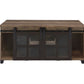 Nineel Rustic Sliding Barn Door Coffee Table