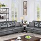 F8880 Sierra 2 Pc Set - Grey Faux Leather