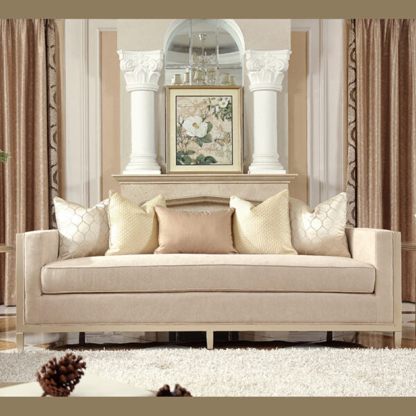 Homey Design HD-8911 Champagne Finish Living Room Sofa Collection