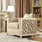 Homey Design HD-8911 Champagne Finish Living Room Sofa Collection