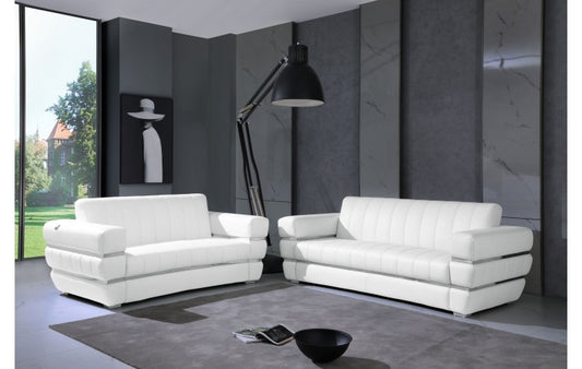 Global United 904 Gianna Genuine Italian Leather Sofa - 3 Colors