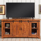 Omaha Rustic Entertainment Console - Honey Tobacco Barn Doors