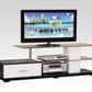 Ivana White & Black TV Stand - Open Storage