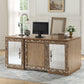 Orianne Executive Desk Acme 91435 - Champagne/Antique Gold