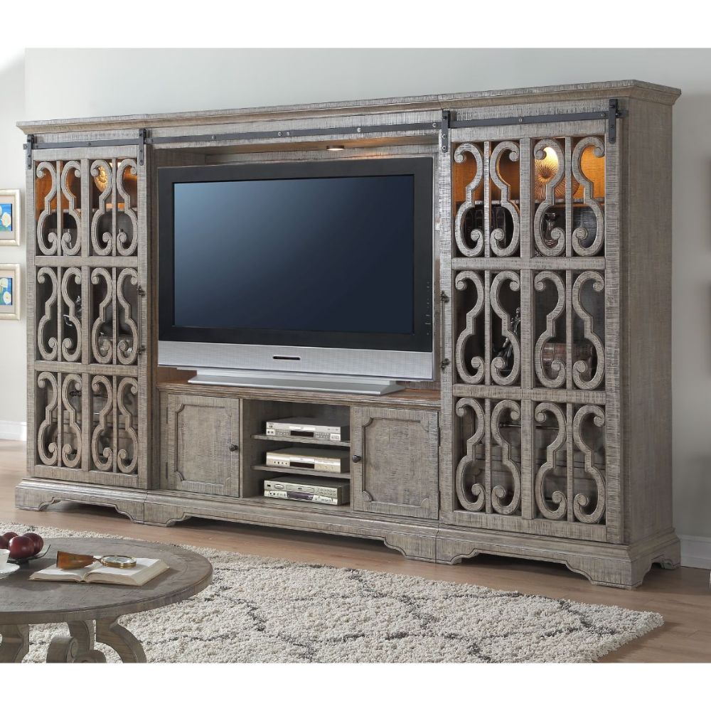 Artesia Entertainment Center 91760 - Salvaged Natural Finish