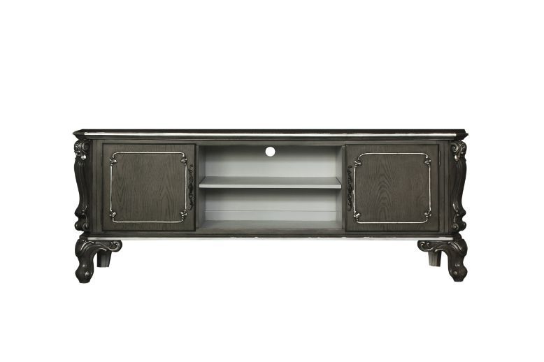 House Delphine TV Stand Charcoal Finish 91988