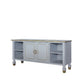 House Marchese Entertainment Center - Pearl Gray Finish