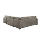 Homelegance 9206BR - Elton Sectional w/Pull Out Bed & Storage