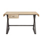 Danton 92424 Office Desk by Acme - Gold Aluminum