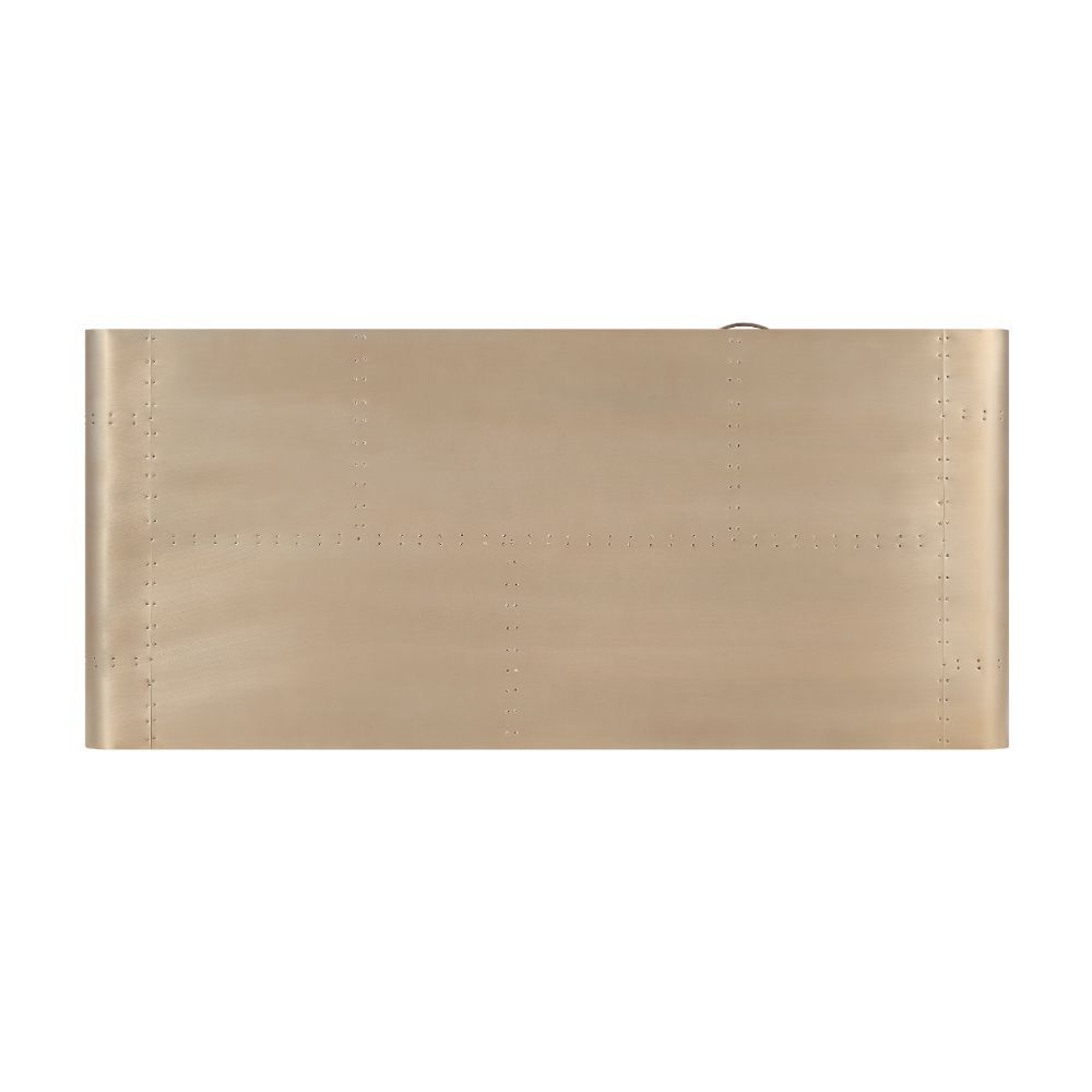 Danton 92424 Office Desk by Acme - Gold Aluminum