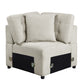 Homelegance 9401BEG - Logansport Chenille Pull Out Bed Sectional