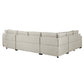 Homelegance 9401BEG - Logansport Chenille Pull Out Bed Sectional