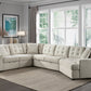 Homelegance 9401BEG - Logansport Chenille Pull Out Bed Sectional