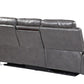 Global United 9422 Novara Sofa & Loveseat - Gray Leather