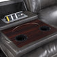 Global United 9422 Novara Sofa & Loveseat - Gray Leather