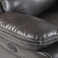 Global United 9422 Novara Sofa & Loveseat - Gray Leather