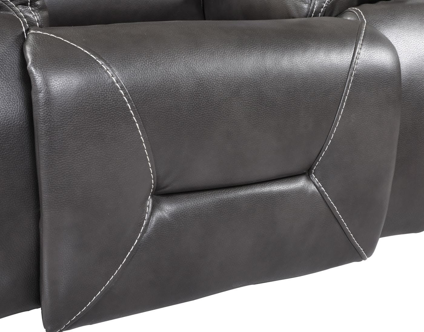 Global United 9422 Novara Sofa & Loveseat - Gray Leather