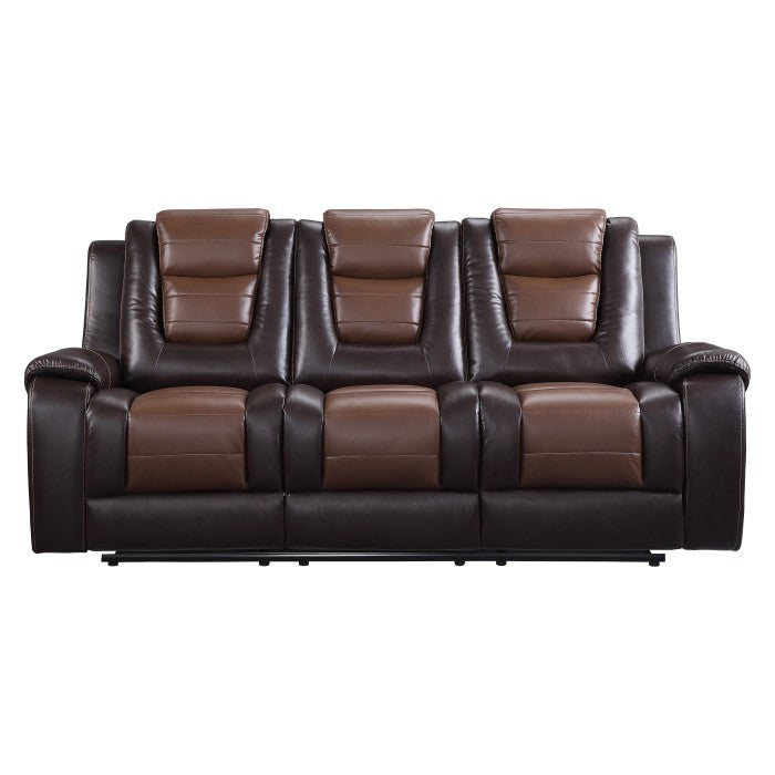 Briscoe Two-Tone Sofa Collection Dual Recliners