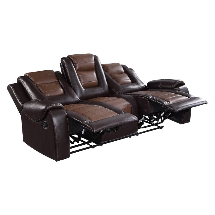 Briscoe Two-Tone Sofa Collection Dual Recliners