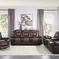 Briscoe Two-Tone Sofa Collection Dual Recliners