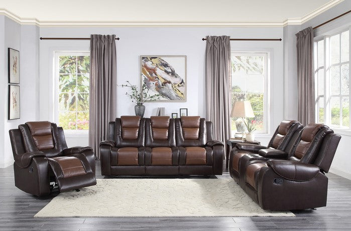 Briscoe Two-Tone Sofa Collection Dual Recliners