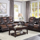 Briscoe Two-Tone Sofa Collection Dual Recliners