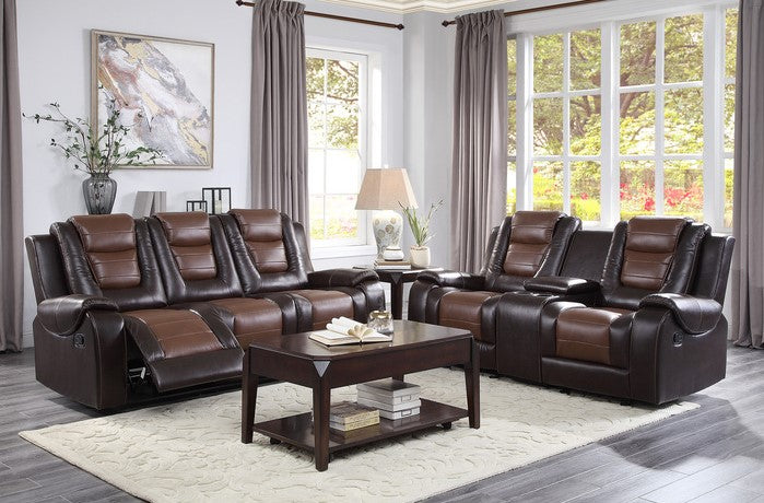 Briscoe Two-Tone Sofa Collection Dual Recliners