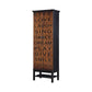 Armario decorativo de 2 puertas Lovegood marrón y negro