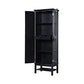 Armario decorativo de 2 puertas Lovegood marrón y negro