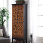 Armario decorativo de 2 puertas Lovegood marrón y negro