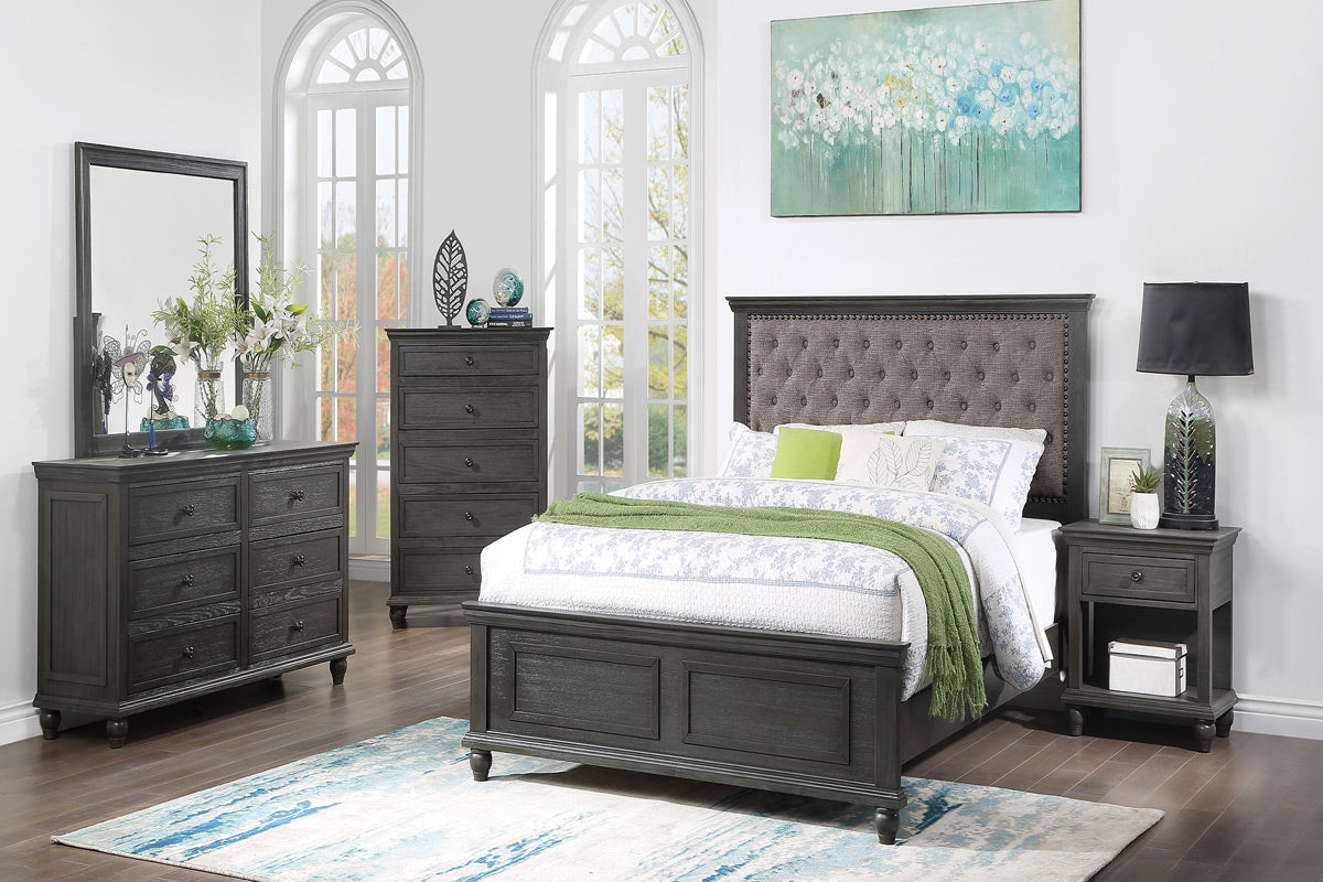 Bravo Bedroom Collection ~ Button Tufted Headboard