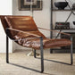 Quoba Accent Chair - Cocoa Top Grain Leather
