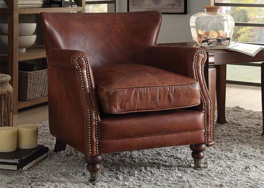 Leeds Accent Chair - Top Grain Leather