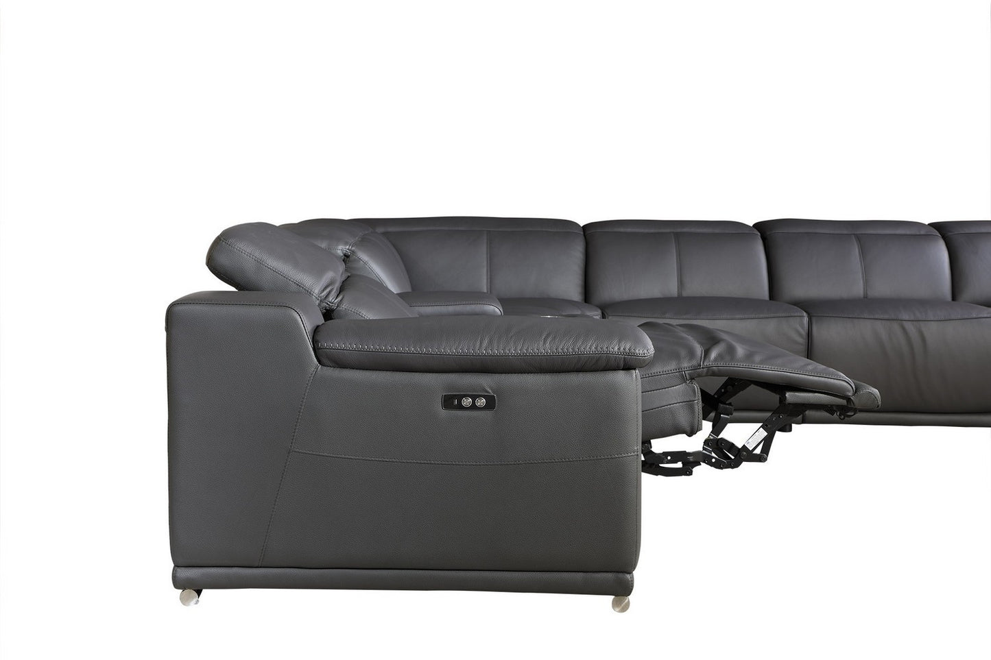 Global United 9762 Genoa 4-Power Reclining 8 Pc Sectional - 4 Colors
