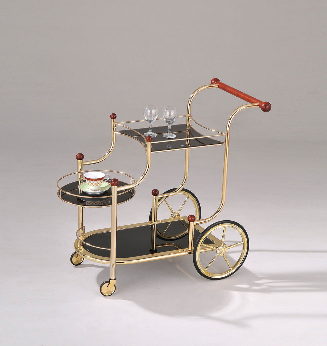 Lacy Serving Cart 98006 - Gold Plated