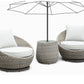 Adeline Patio Swivel Chairs ADE3000 & Side Table