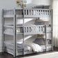 Orion Gray Triple Twin Bunk Bed