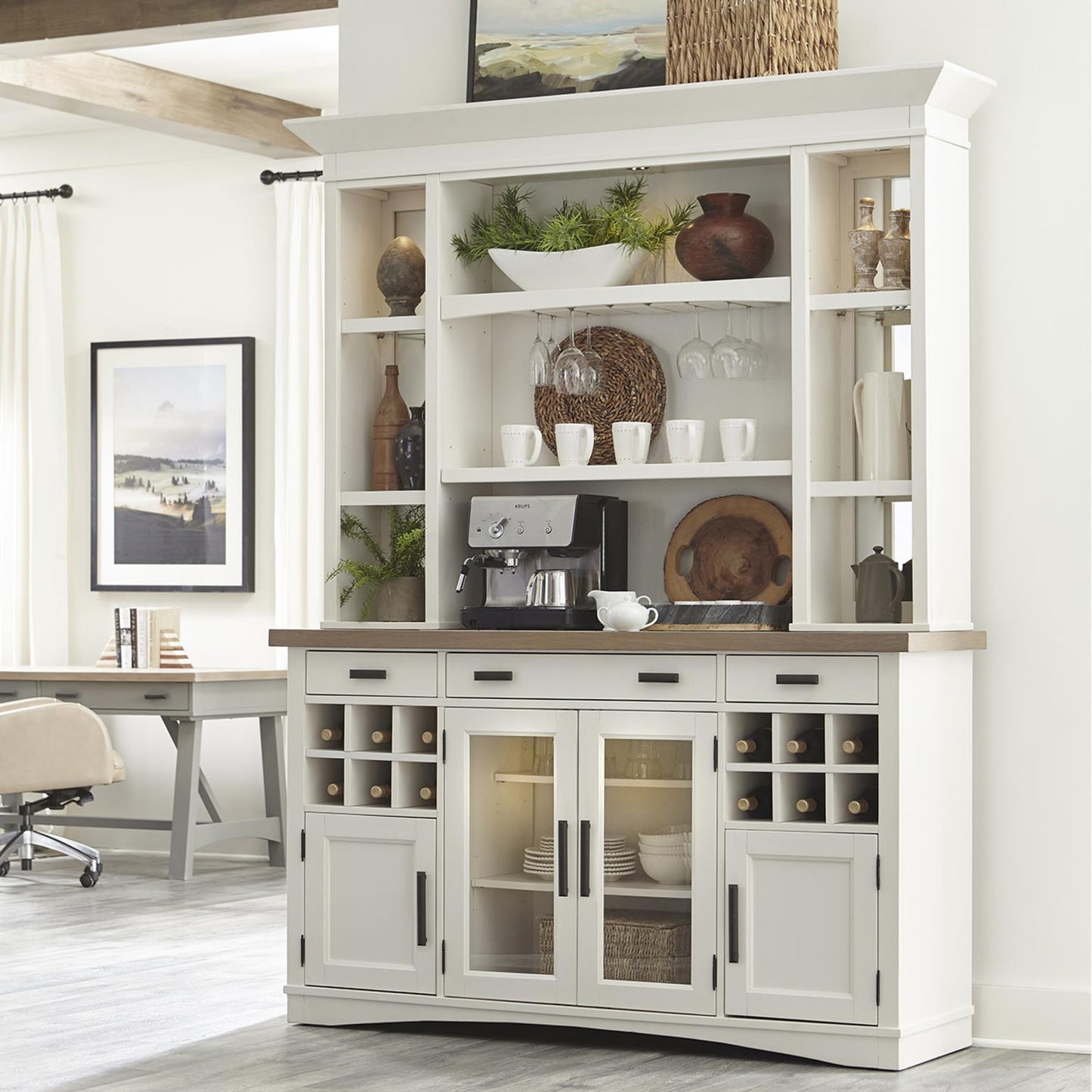 Americana Modern Display Hutch