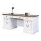 Durham Credenza Desk with Low Hutch