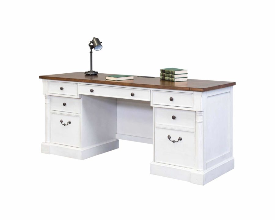 Durham Credenza Desk with Low Hutch