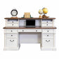 Durham Credenza Desk with Low Hutch