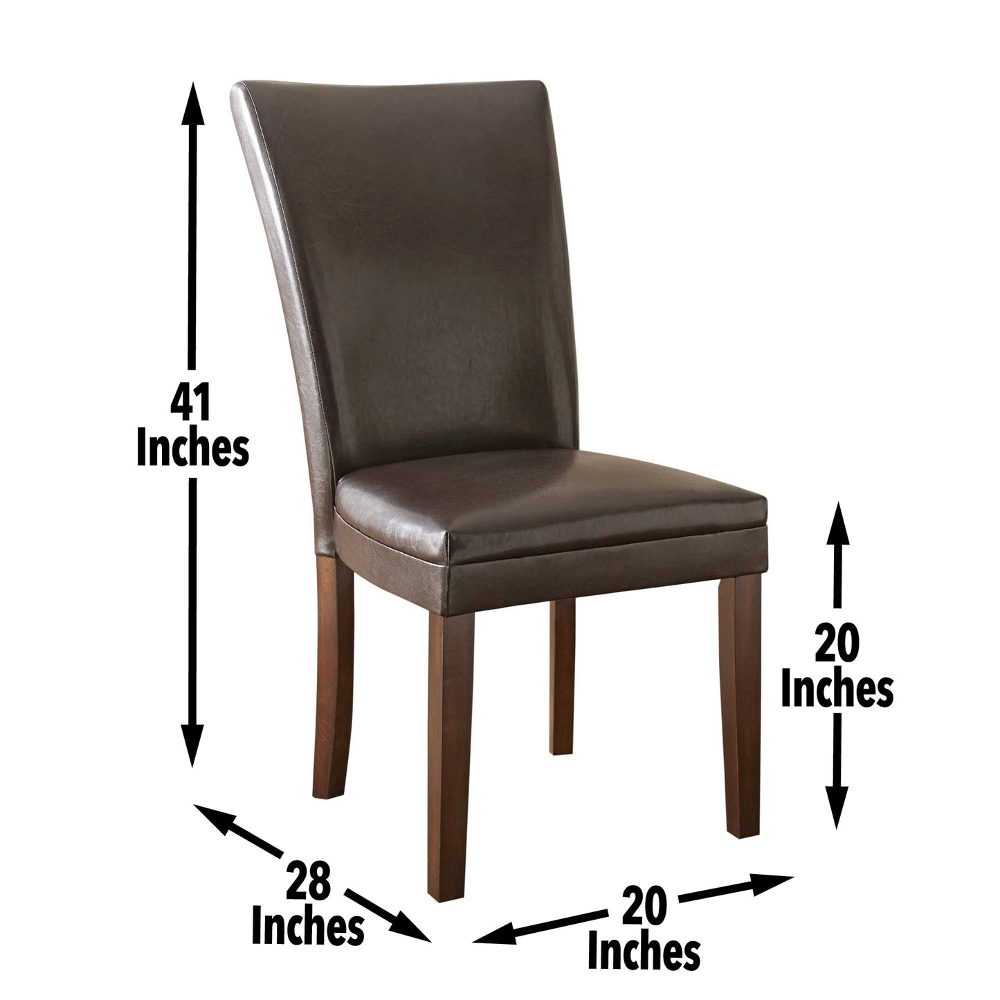 Hartford Brown Side Chair - Set of 2