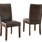 Hartford Brown Side Chair - Set of 2