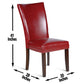 Hartford Red Side Chair - Set of 2