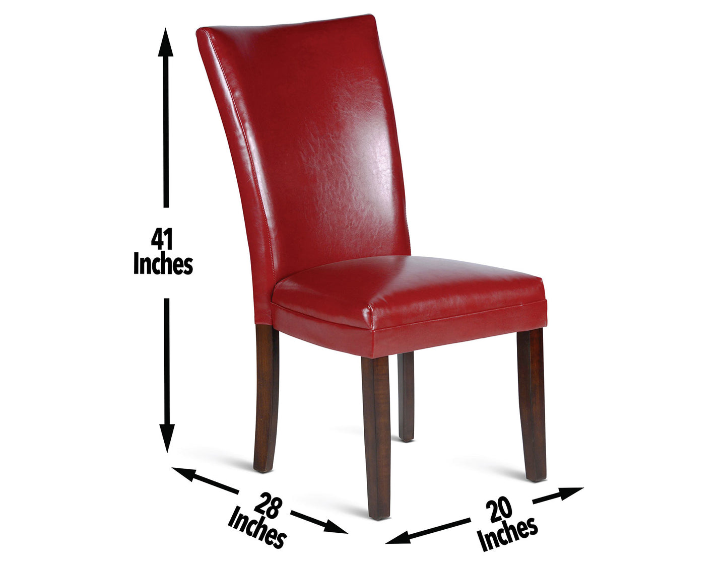 Hartford Red Side Chair - Set of 2