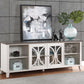Bailey 80" TV Console - White Finish