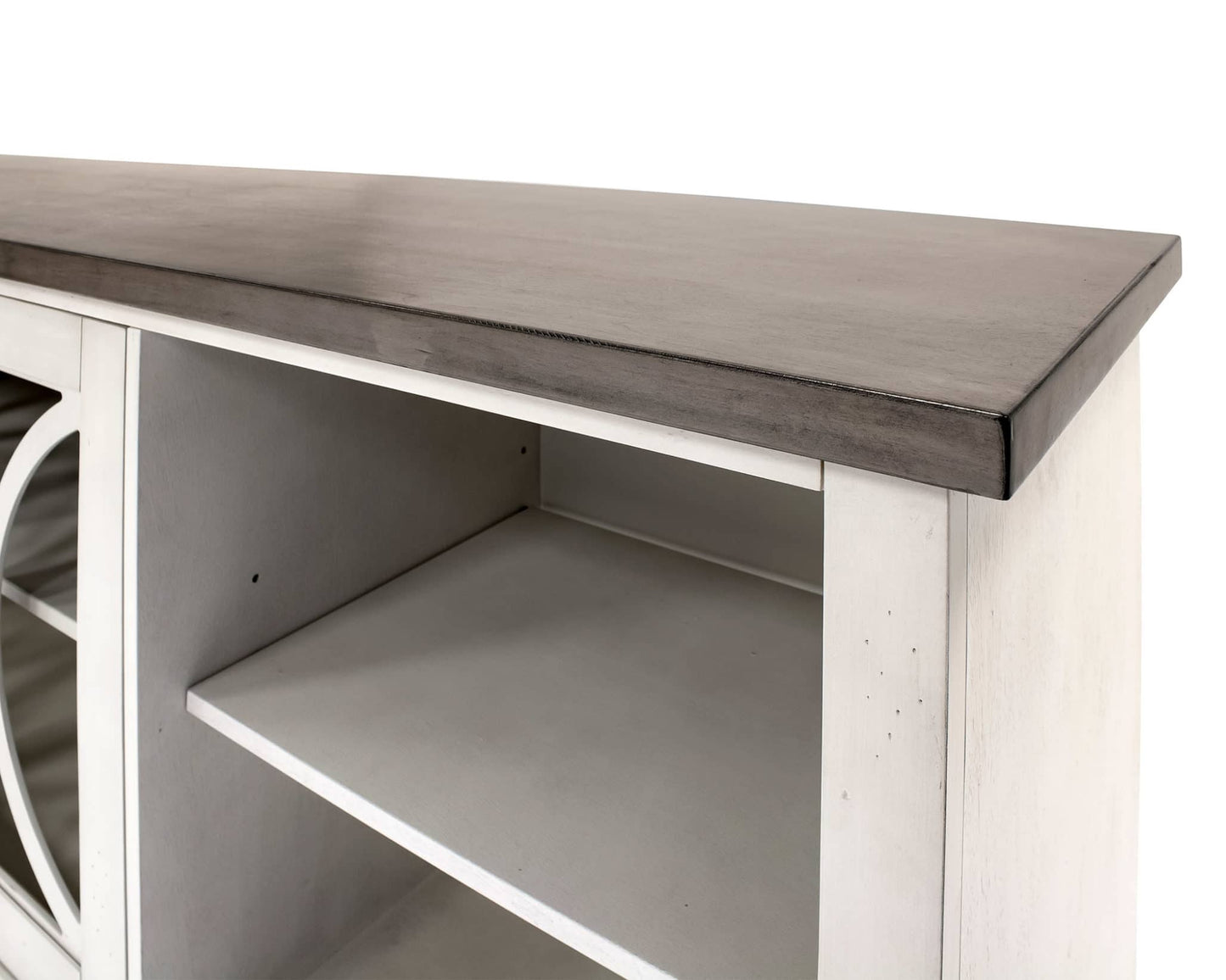 Bailey 80" TV Console - White Finish