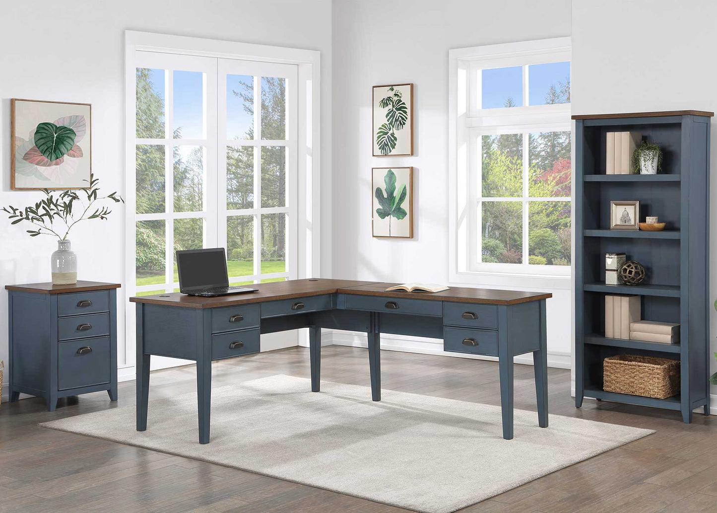 Fairmont Dusty Blue Office Collection - Martin Furniture